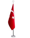 Krom Makam Bayrağı Direği 225 cm