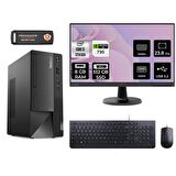 Lenovo ThinkCentre Neo 50T i3 12100 8GB 512GB SSD GT730/4GB FDOS 11SC001ATX MASAÜSTÜ PC & 23.8" MONİTÖR