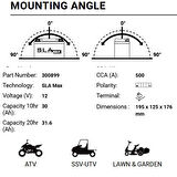 BS Battery U1-500 SLA Max Atv Utv Aküsü 300899