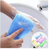 Çift Taraflı Slıkon Duş Lifi Sırt Fırçası 70 cm Banyo Sırt Kesesi 