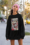 Daily Bugle Örümcek Adam Tasarım Baskılı Unisex Oversize Sweatshirt