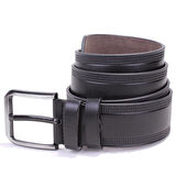 Dagoster DMK26-453 Siyah 4.5 cm Suni Deri Erkek Kemer