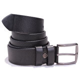 Dagoster DMK26-352 Siyah 4 cm Suni Deri Erkek Kemer