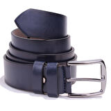 Dagoster DMK26-355 Lacivert 4 cm Suni Deri Erkek Kemer