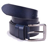Dagoster DMK26-467DG Lacivert 4 cm Hakiki Deri Erkek Kemer