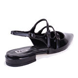 Dagoster DZA07-72561 Siyah Rugan Topuklu Klasik Kadın Ayakkabı