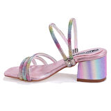 Dagoster DJA76-ASK16 Gökkuşağı Ortopedik  Kız Çocuk Abiye Ayakkabı