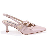 Dagoster DZA07-725491 Ten Rugan Klasik Topuklu Kadın Ayakkabı