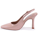 Dagoster DZA07-11363030 Vizon Rugan Klasik Topuklu Kadın Ayakkabı