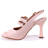 Dagoster DZA07-928405 Ten Klasik Topuklu Kadın Ayakkabı