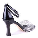 Dagoster DZA07-928475 Siyah Topuklu Abiye Kadın Ayakkabı