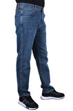Twister Vegas 132-310 Mavi Yüksek Bel Rahat Paça Erkek Jeans Pantolon