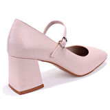 Dagoster DZA07-1006085 Bej Klasik Topuklu Kadın Ayakkabı