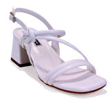 Dagoster DZA07-928230 Beyaz Klasik Topuklu Kadın Ayakkabı