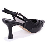 Dagoster DZA07-7613203 Siyah Klasik Topuklu Kadın Ayakkabı