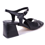 Dagoster DZA07-92825255 Siyah Klasik Topuklu Kadın Ayakkabı