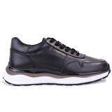 Hammer Jack Lesion 10225028 Siyah Ortopedik Günlük Erkek Deri Ayakkabı