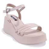 Dagoster DZA07-10620772 Bej Günlük Ortopedik  Kadın sandalet