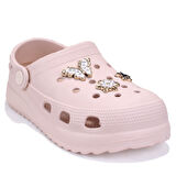 Dagoster DZA75-205 Ekru Taşlı Ortopedik Günlük Cross Spor Kadın Terlik