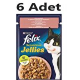 Felix Sensation Somon Karidesli Kedi Yaş Mama 85 gr x 6 Adet