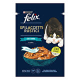 Felix Tasty Shreds Ton Balıklı Lezzetli Et Dilimleri Yetişkin Kedi Konservesi 6 Adet 80 Gr 