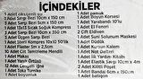 İlk Yardım İçeriği Ecza Dolabı Yedek İçerik İlk Yardım Malzemeleri Boyun Korseli