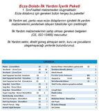 İlk Yardım İçeriği Ecza Dolabı Yedek İçeriği Lüx içerikli- PHL