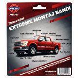Geseus Boss Extreme Çok Güçlü Oto Aksesuvar Montaj Bandı 12mmx4.6Mt