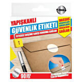 Yapışkanlı Güvenlik Etiketi Yetkisiz Erişime Karşı Koruma Sağlar 90Adet 28mm