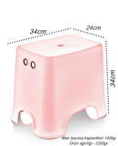 Geseus Banyo Taburesi Çok Amaçlı Tabure Kaymaz Ayakalı Max-140kg Taşıma Kapasitesi-Pembe-5171-84P