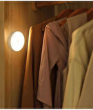 USB Şarjlı PIR Hareket Sensörlü Gece Lambası Magnet Mıknatıslı 4000K-Gün Işığı-2Adet