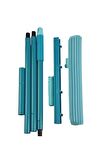 Geseus Motek Soft Mop Mikrofiber Cam,Parke Islak Zemin Temizlik Seti Çift Hazneli Yıka Sık Temizle-MT23