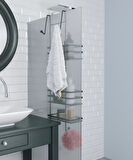 Geseus Üç Katlı Asmalı Banyo Duş Rafı Siıyah LM580
