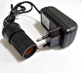 Çakmak Adaptörü Araç Çakmaklık Çevirici  Ev Tipi Çevirici Adaptör 12W/1A/12Volt