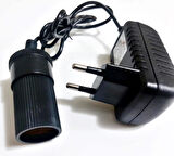 Çakmak Adaptörü Araç Çakmaklık Çevirici  Ev Tipi Çevirici Adaptör 12W/1A/12Volt