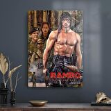 Decovetro Cam Tablo Rambo Film Afiş