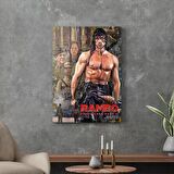 Decovetro Cam Tablo Rambo Film Afiş