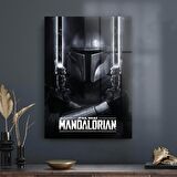 Decovetro Cam Tablo Star Wars Mandalorian Black Saber