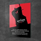 Decovetro Cam Tablo Witcher Evil is Evil