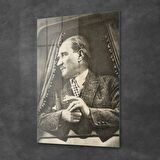 Decovetro Cam Tablo Atatürk Retro