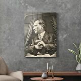 Decovetro Cam Tablo Atatürk Retro