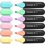 Schneider Pastel Fosforlu Kalem 6'lı Set