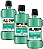 Listerine Ağız Bakım Suyu Fresh Burst Ferah Nane 250 ml x 3 Adet