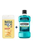 Vanilya Sütü Aromalı Nemlendirici Tüm Ciltler İçin Kalıcı Kokulu Duş Jeli 400 ml + Listerine 250 ml