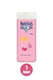 Frambuaz ve Şakayık Aromalı Nemlendirici Tüm Ciltler İçin Kalıcı Kokulu Duş Jeli 3 x 250 ml