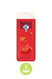 Akdeniz Çileği Aromalı Nemlendirici Tüm Ciltler İçin Kalıcı Kokulu Duş Jeli 3 x 400 ml