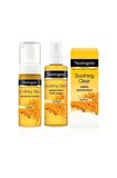 Neutrogena Soothing Clear Temizleme Köpüğü 150 ml Zerdeçal + Tonik 125 ml + Yağsız Nemlendirici 75 ml