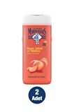 Beyaz Şeftali ve Nektarin Aromalı Nemlendirici Tüm Ciltler İçin Kalıcı Kokulu Duş Jeli 2 x 650 ml