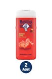 Akdeniz Çileği Aromalı Nemlendirici Tüm Ciltler İçin Kalıcı Kokulu Duş Jeli 2 x 650 ml