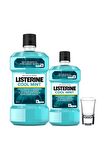 Listerine Cool Mint Ağız Bakım Suyu 500+250 ml & Bardak Hediyeli